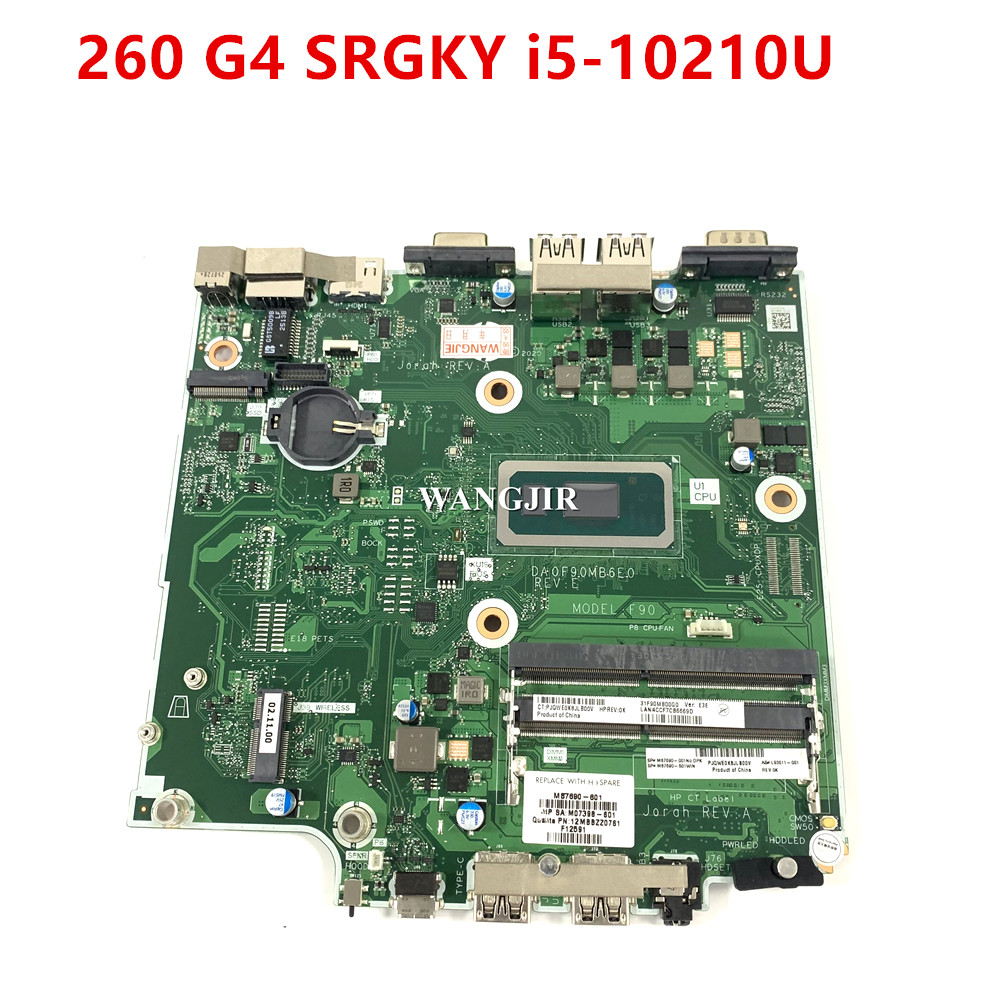 Ddr4 16Gb - F90、HP 260 G4用マザーボード、DA0F90MB6E0、M87690-601、SRGKY、I5-10210U、動作確認済み。
