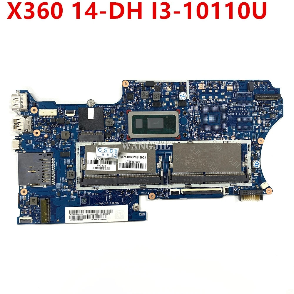 Ddr4 16Gb - HP Pavilion X360 14-DH ノートパソコン用マザーボード 18742-1