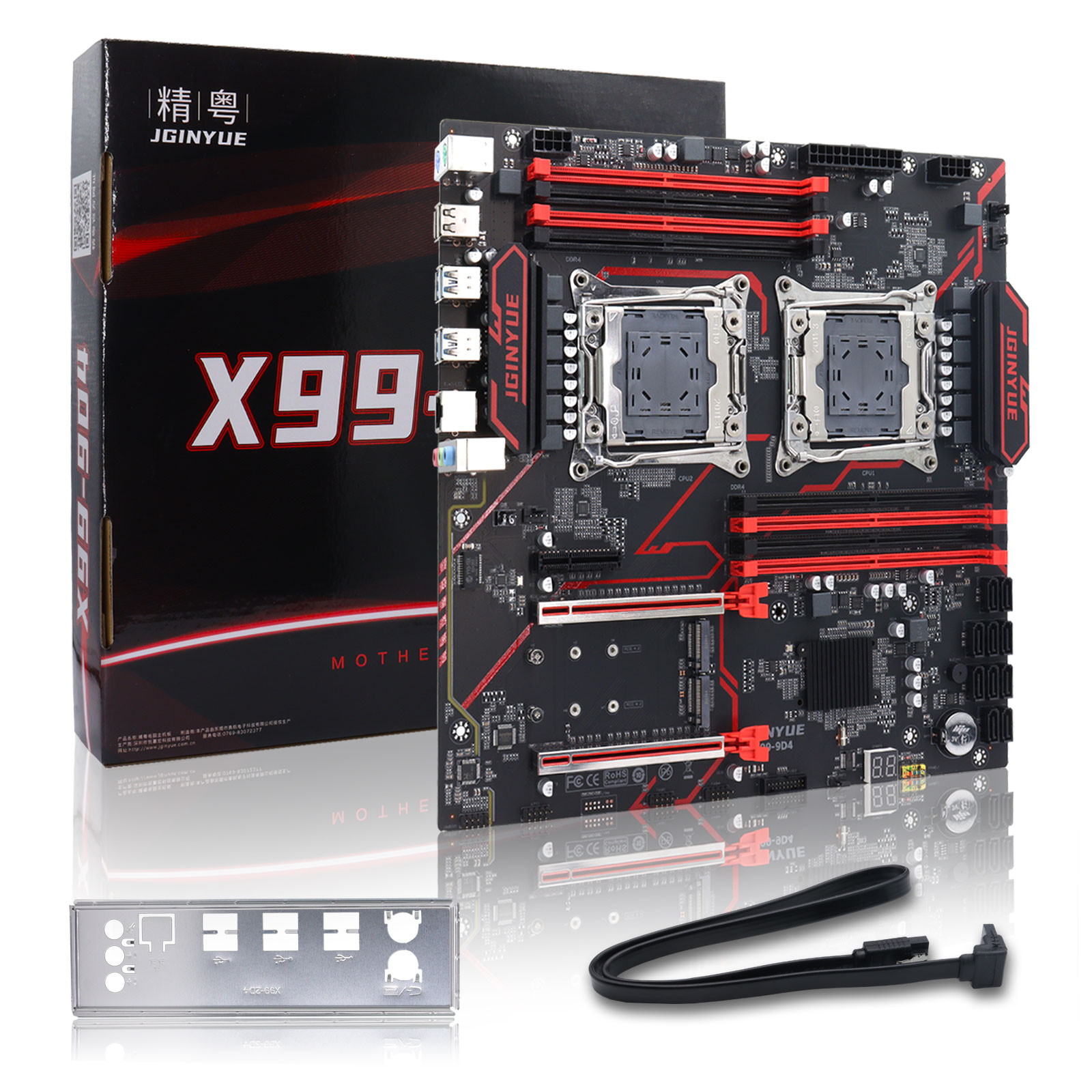 Ecc Ram Server - JGINYUE X99‑9D4 デュアルLGA2011‑3サーバーマザーボード E‑ATX Xeon E5