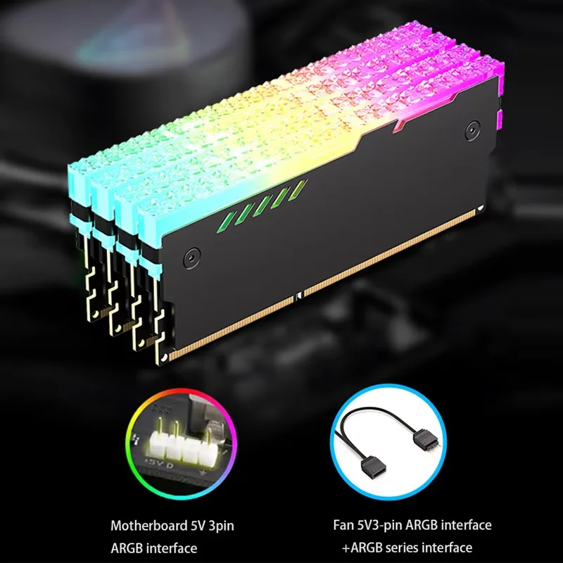 PCメモリヒートシンク RM-1 RAM冷却ベスト 5V-3 - Ddr4 Desktop Ram のレビューと価格