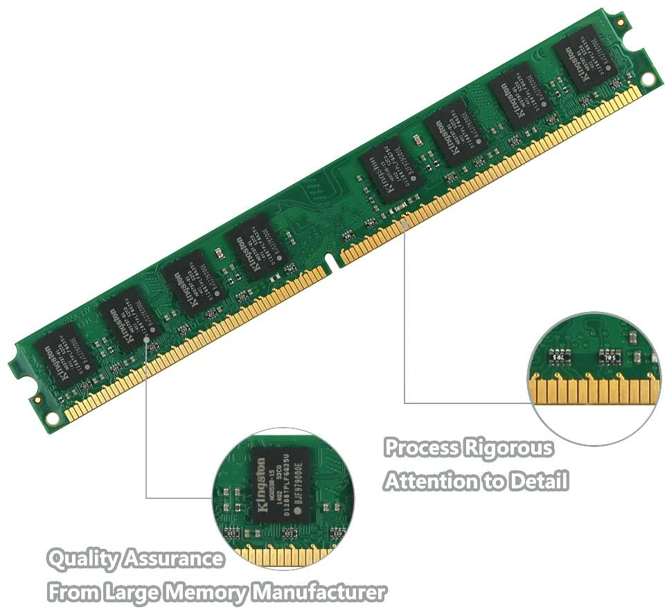 キングストン メモリア ラムキット デスクトップメモリ DD - Ddr2 Ram のレビューと価格