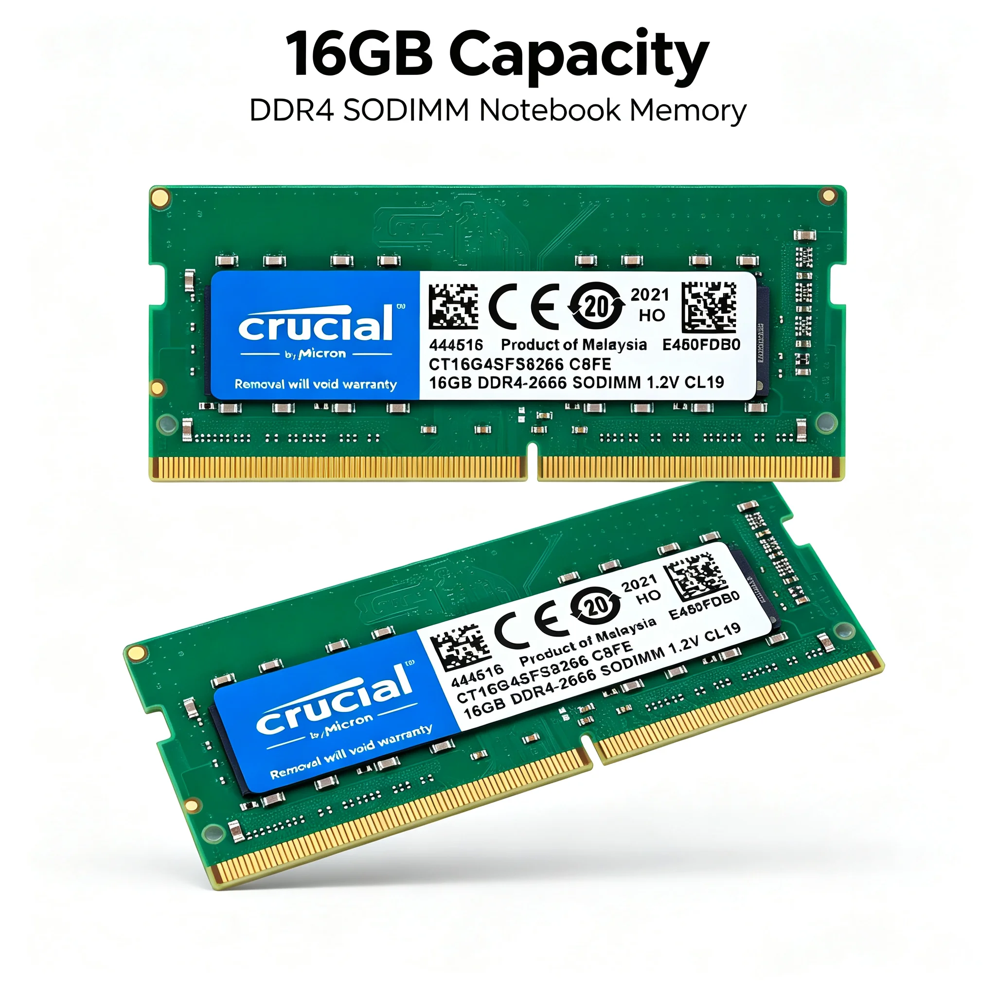 Crucial DDR4ノートパソコン用RAM 16GB 2 - Ddr4 2400Mhz のレビューと価格