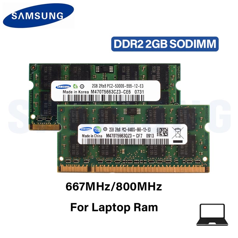 Samsung-ラップトップメモリモジュール,ddr2, 2 - Ddr2 Ram のレビューと価格