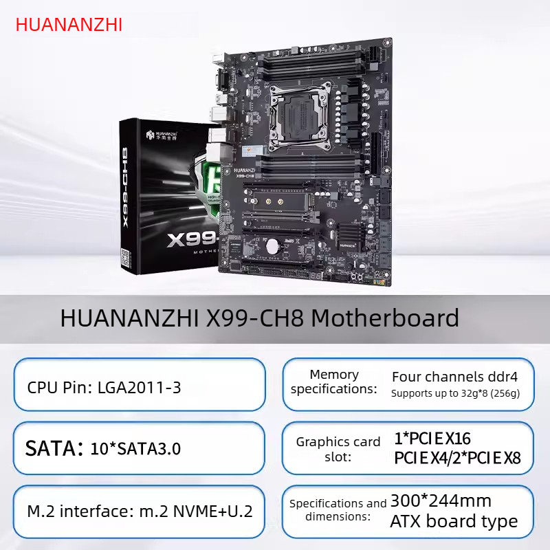 HUANANZHI LGA2011-3 X99 マザーボード - Ecc Ram Server のレビューと価格