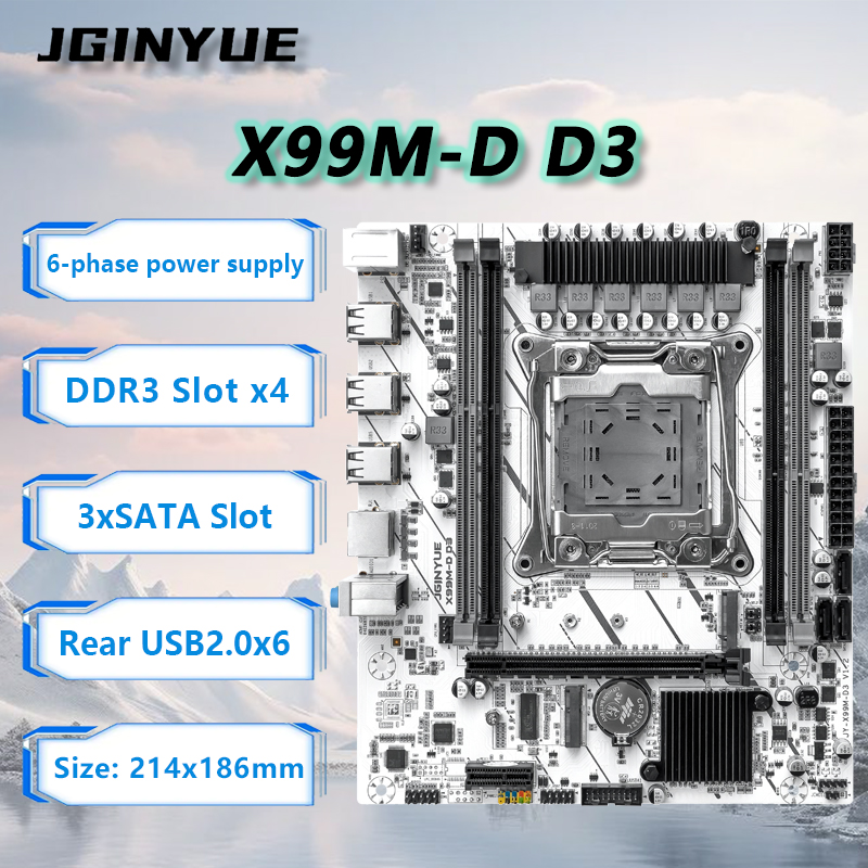 JGINYUE X99 マザーボード LGA2011-3 M - Ecc Ram Server のレビューと価格