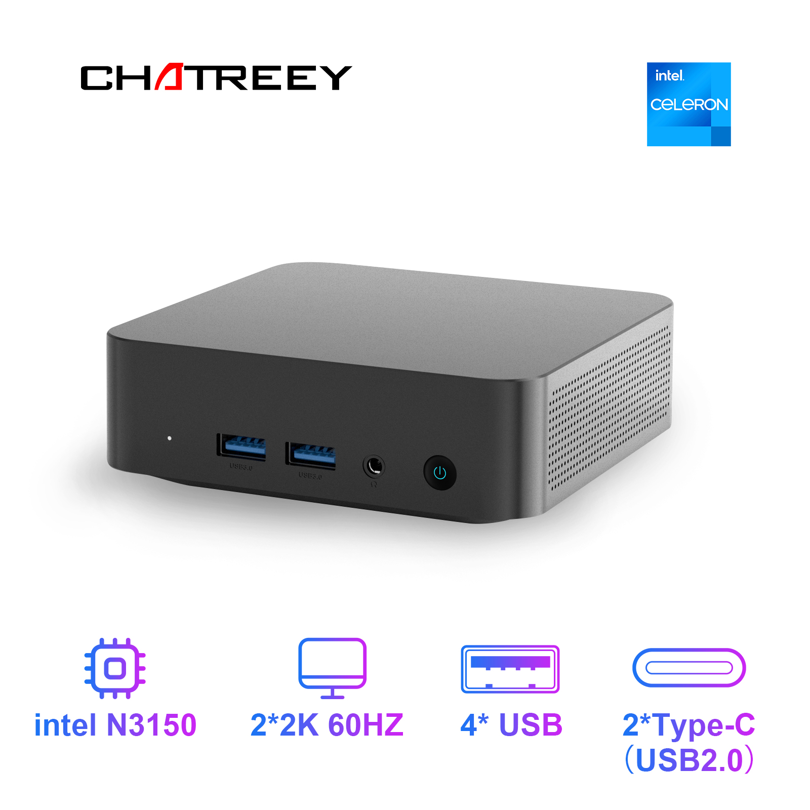 Chatreey ミニPC T9 N3150 DDR3 WI - Ddr3 8Gb のレビューと価格