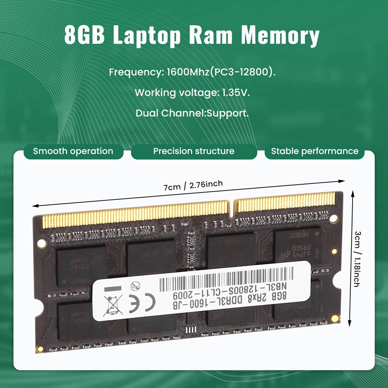 DDR3 8GB ラップトップ Ram メモリ 1600Mh - Ram Memory Module のレビューと価格