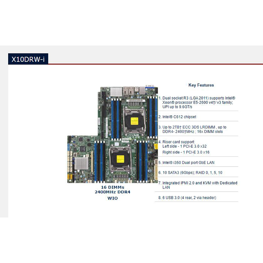 ボード C612 2011 E5-2600 16 DIMM  - Ddr4 2400Mhz のレビューと価格